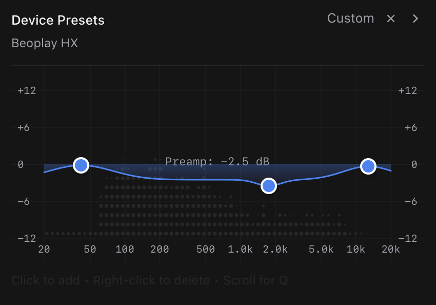 Parametric equalizer